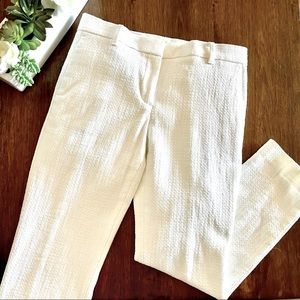 Ann Taylor White Texture Pants <2>
